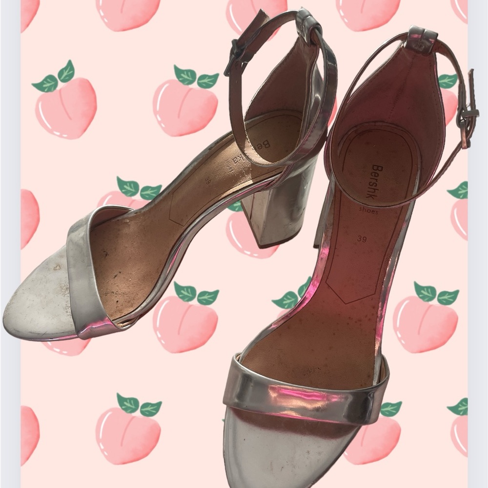 Bershka Silver heels